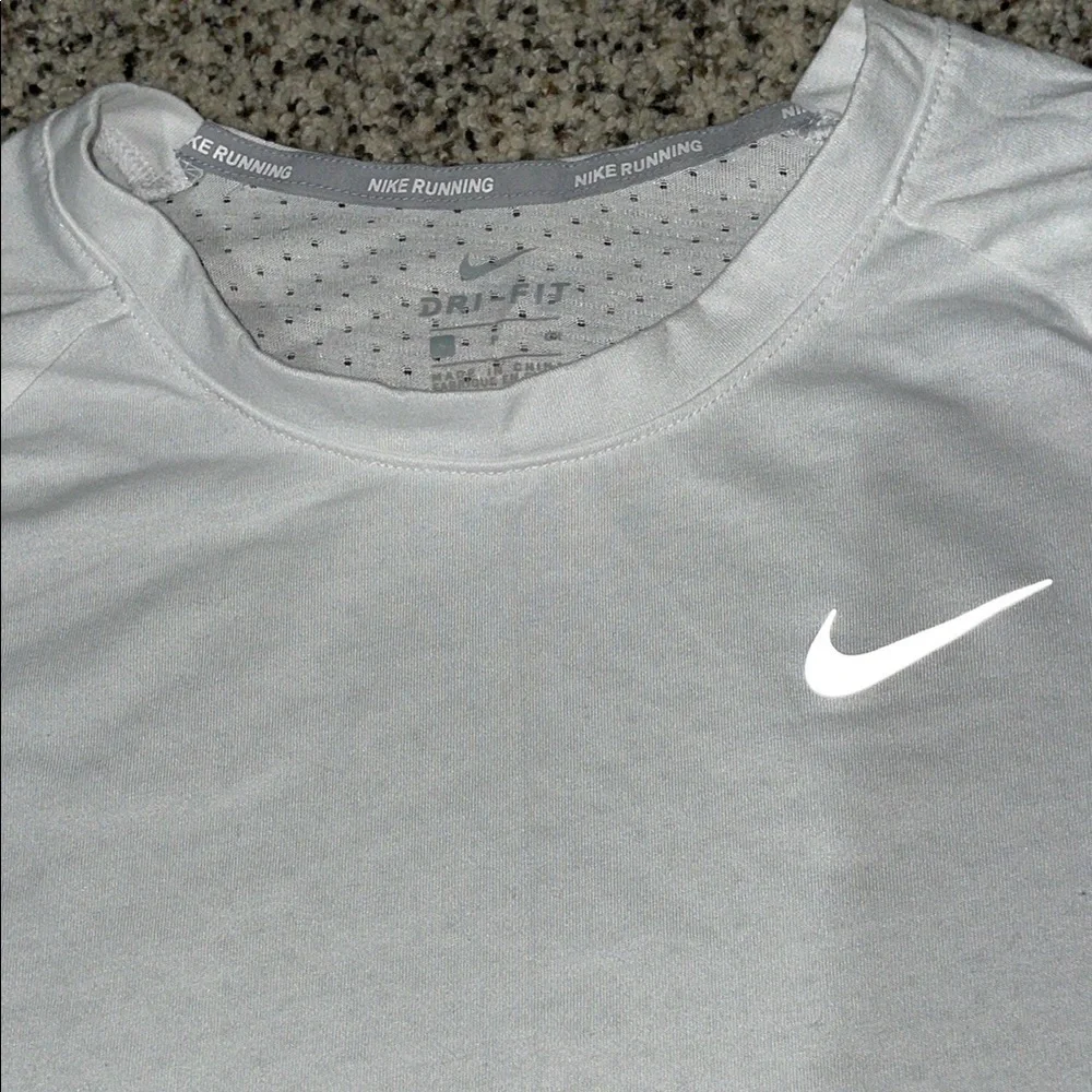 Nike White Dri-FIT Running Shirt women’s small